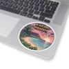 Kapaa Hawaii Pixel Art Sticker - Retro 8-Bit Sunset Beach Scene with Palms & Ocean Waves - Vintage Travel Aesthetic Gaming Souvenir
