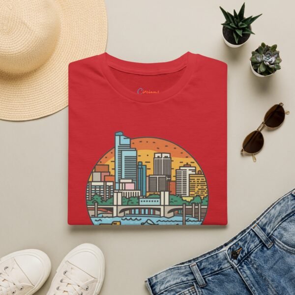 Tampa Florida T-Shirt - Cityscape Sunset Tee, Tampa Skyline Shirt, Unisex Softstyle Gift for Travelers