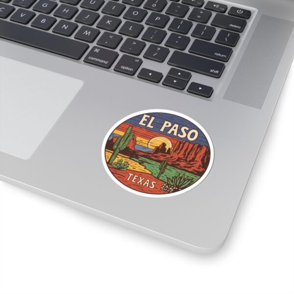 Sunset Cacti Stickers, El Paso Texas Souvenir, Desert Mountain Decals, Traveler Sticker Pack, Southwestern Decor