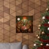 Capybara Poker Night - Matte Vertical Art Print | Funny Animal Wall Art | Retro Vibes | Game Room Decor | Unique Gift for Men