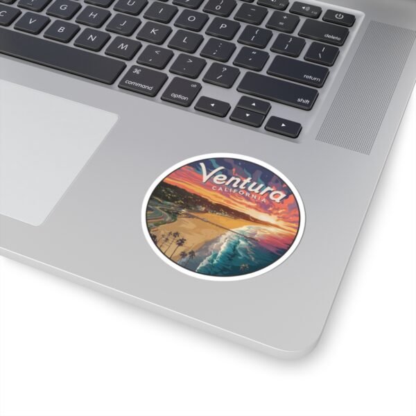 13713201458295567004_1200.jpeg Ventura California Pier Sunset Serenity Stickers, Coastal Vinyl Decals, Waterproof Sticker Pack, Laptop Accessories, Travelers Souvenirs,
