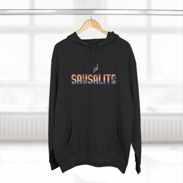 Sausalito Pixel Art Hoodie - Coastal California Vibes, Golden Gate Sunset, Sailboats & Nature - City Vibes Collection, Cozy Unisex