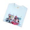 Funny Flamingo T-Shirt - Passport Problems Graphic Tee, Travel Humor Front & Back Print Shirt, Quirky Bird Streetwear Gift