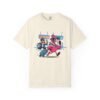 Funny Flamingo T-Shirt - Passport Problems Graphic Tee, Travel Humor Front & Back Print Shirt, Quirky Bird Streetwear Gift