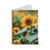 Unique Sunflower Spiral Notebook | Nature-Inspired Journal | Perfect for Notes and Gifts