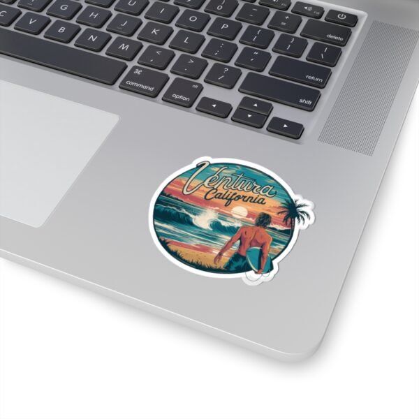 13775144430723095598_1200.jpeg Sticker, Ventura California Coastal Sunset Vibes, Beach Lover Gift, Travel Laptop Decal, Ocean Sea Theme Stationery, Planner Scrapbook