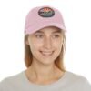 13803692697428283249_2048.jpeg Alamosa Colorado Hat - Retro Sunset Leather Patch Dad Cap, Great Sand Dunes Mountains Souvenir, Outdoor Adventure Headwear