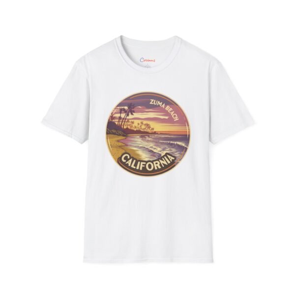 Zuma Beach California Retro T-Shirt - Sunset Coastline Vibes | Vintage Ocean View Tee | Surfer Beachwear Aesthetic | Chill West Coast Shirt