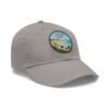 Sitges Spain Hat - Vintage Leather Patch Dad Cap with Coastal Beachfront Design, Adjustable Strapback, Travel Souvenir Gift