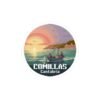 Comillas Spain Sticker: Fishermen Boat Sunset Pixel Art