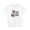 A Serious Capy T-Shirt - Funny Capybara Office Humor Tee - Retro Pixel Art Animal Shirt - Coworker Gift Idea