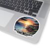 Carmel-by-the-Sea Sticker - Pixel Art Sunset Ocean Cliff Scene with Retro Gaming Style - California Coastal Travel Souvenir Decal