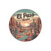 Southwest Sunset Kiss-Cut Stickers, El Paso Desert River Decal, Travel Gift, Souvenir, Laptop Decal, Journal Sticker, Water Bottle Decal