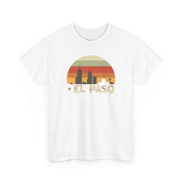14146489171411748005_2048.jpeg El Paso, Texas | City center at sunset - Unisex Heavy Cotton Tee