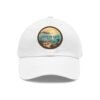 Cabo de Gata Hat - Spain Leather Patch Cap, Retro Coastal Sunset Design, Mediterranean Travel Souvenir, Unique Beach Town Gift