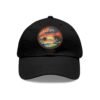 Tampa Florida Hat - PU Leather Patch Coastal Sunset Baseball Cap, Florida Travel Souvenir,