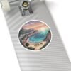 Nerja Spain Sticker - Pixel Art Mediterranean Sunset | Retro 8-Bit Coastal Design of Andalucía | Travel Vinyl Decal for Laptop & Bottle