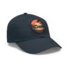 Carmel-by-the-Sea Hat - Premium Dad Cap with PU Leather Patch, California Coastal Sunset Design, Travel Souvenir Gift