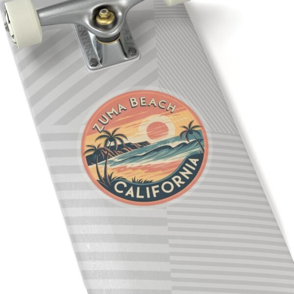 Zuma Beach California Sunset Serenity, Kiss-Cut Decals, Laptop Sticker, Scrapbooking, Water Bottle, Planner Stickers