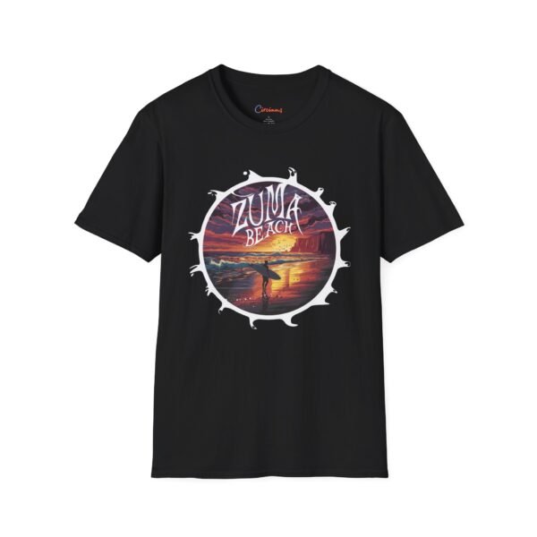 Zuma Beach Surf Tee - Sunset Surfer Shirt, California Wave Vibes, Retro Ocean T-Shirt, Bold Beach Graphic, Coastal Style Unisex Tee