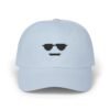 Pixel Cool Face Embroidered Hat - Retro 8-Bit Minimalist Dad Cap, Gaming Aesthetic Streetwear, Fun Pixel Art Gift