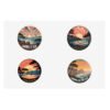 Carmel-by-the-Sea Sticker Sheets | Scenic Beach Decor, Travel Journal Accessories, Gift for Nature Lovers, Coastal Art, Souvenir Stickers