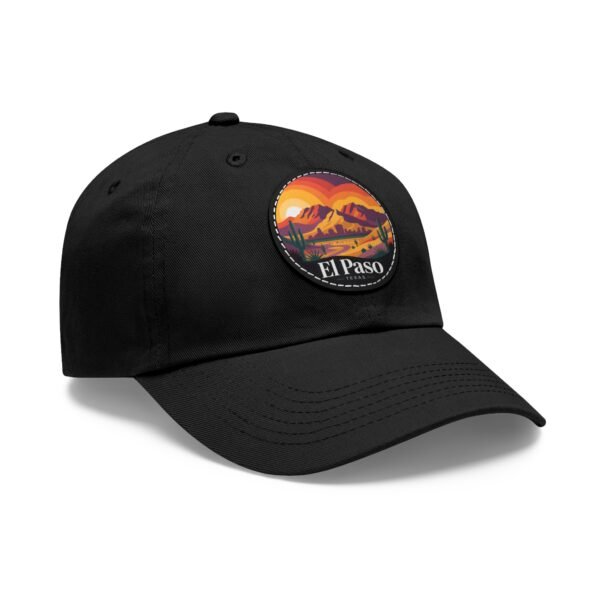 El Paso Texas Dad Hat - Retro Desert Sunset Embroidered Cap, Southwestern Patch Baseball Hat, Travel Gift, Unisex Coastal Style