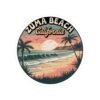 Zuma Beach California Sticker - Retro Sunset Coastal Art for Laptops, Water Bottles & Vans | Pacific Vibes Collection