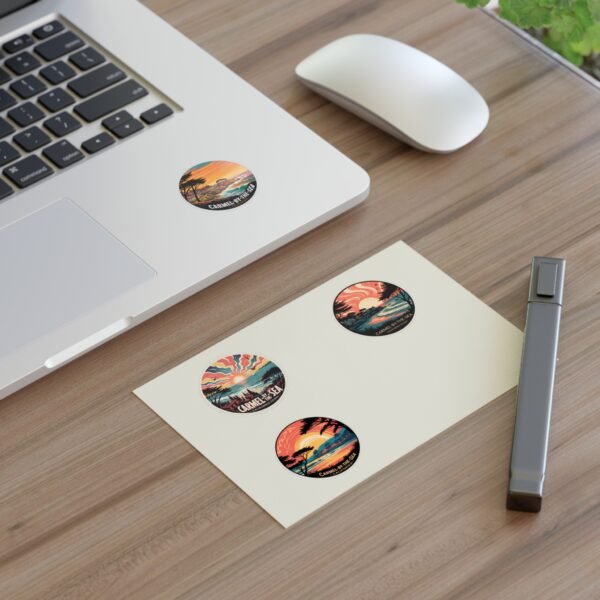 Carmel-by-the-Sea Sticker Sheets | Scenic Beach Decor, Travel Journal Accessories, Gift for Nature Lovers, Coastal Art, Souvenir Stickers