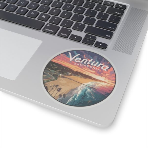 14537492793633249879_1200.jpeg Ventura California Pier Sunset Serenity Stickers, Coastal Vinyl Decals, Waterproof Sticker Pack, Laptop Accessories, Travelers Souvenirs,