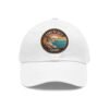 Cabo de Gata Hat - Spain Leather Patch Cap, Retro Coastal Sunset Design, Andalusia Travel Souvenir, Vintage Mediterranean Gift