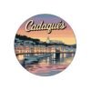Cadaqués Spain Sticker - Retro Travel Poster Style Coastal Art