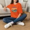 Embrace the Horizon: Pixel Art Ventura Pier Sunset - Unisex Softstyle T-Shirt