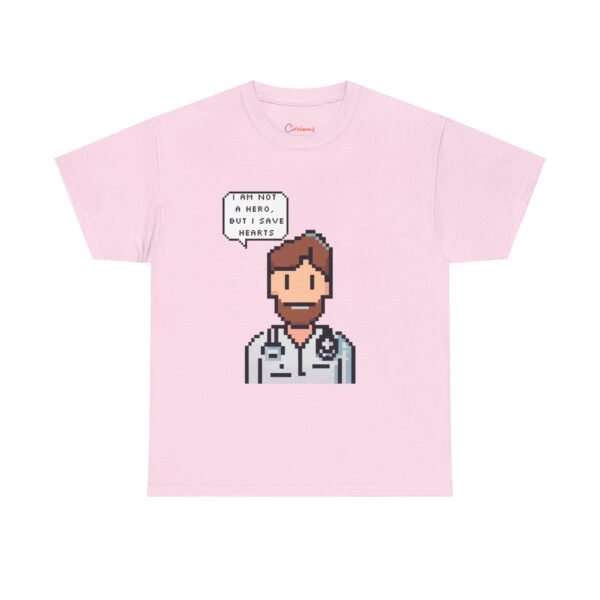 Pixel Doctor Shirt - Funny Medical Student Gift, Save Hearts Tee, Healthcare Worker Appreciation, Pixel Art T-Shirt for Doctors & Nurses