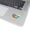 Cabo de Gata Spain Sticker - Retro Lighthouse Coastal Decal, Vintage Mediterranean Sunset Art, Spanish Travel Souvenir Gift