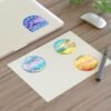 Tarifa España Sticker Pack - Retro & Pixel Art Travel Badge Set of 4, Sunset Beach Coastal Stickers, Andalusia Spain Souvenir