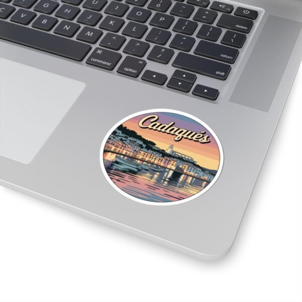 Cadaqués Spain Sticker - Retro Travel Poster Style Coastal Art