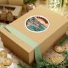 Cadaqués España Sticker - Retro Coastal Travel Art with Boats, Sunset and Mediterranean Village - Vintage Style Spanish Souvenir