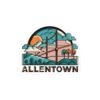 Allentown, Pennsylvania | Alternative city sunset - Kiss-Cut Stickers