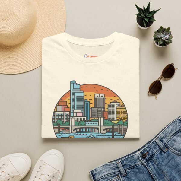 Tampa Florida T-Shirt - Cityscape Sunset Tee, Tampa Skyline Shirt, Unisex Softstyle Gift for Travelers