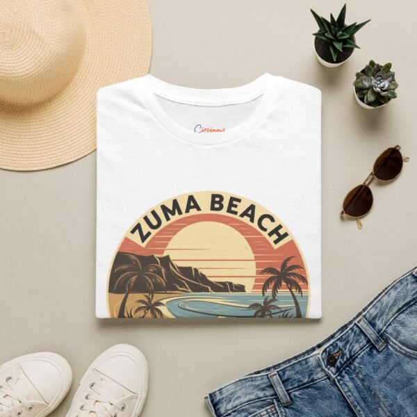 14791038067256419562_2048.jpeg Zuma Beach Sunset Club - California Vibes on Cotton | Retro Coastal T-Shirt for Chill Souls