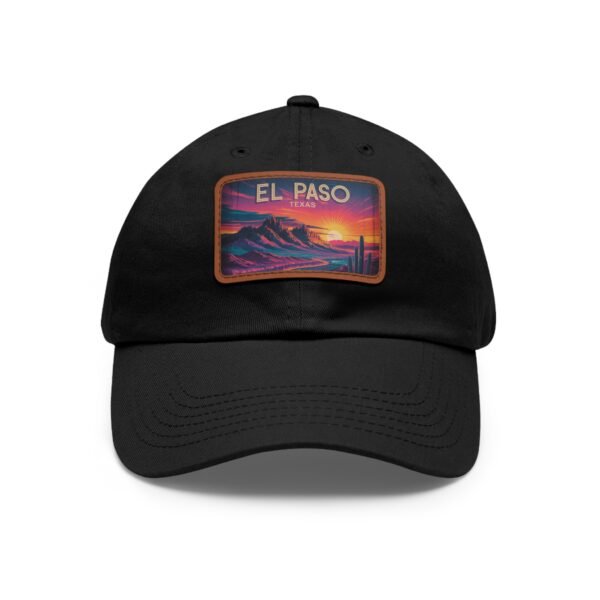 El Paso Texas Hat - Retro Sunset Desert Baseball Cap, Texas Travel Gift, Vintage Style El Paso Souvenir, Unisex Adjustable White Cap