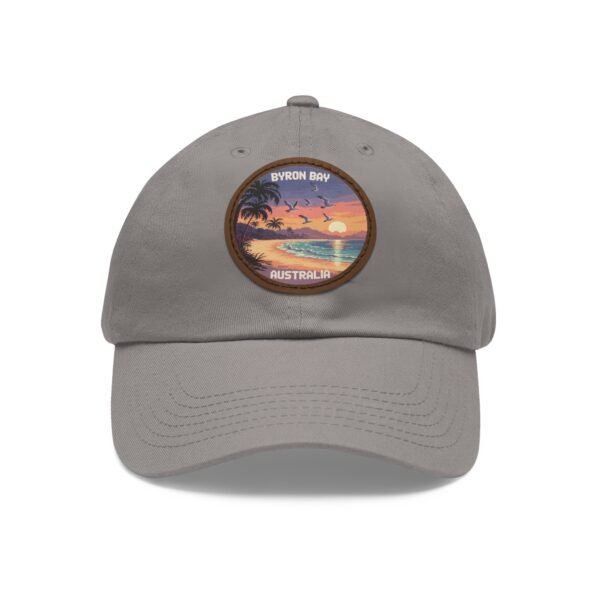 14822908763587277538_2048.jpeg Byron Bay Pixel Art Hat - Retro Sunset Leather Patch Cap | Australia Beach Dad Hat | Vintage Ocean View | Gamer Travel Gift