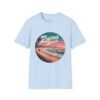 Zuma Beach Sunset T-Shirt - Retro California Surf Shirt, Warm Sunset Colors, Cool Malibu Coastal Vibes, Gift for Beach Lovers