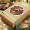 Sunset Cacti Stickers, El Paso Texas Souvenir, Desert Mountain Decals, Traveler Sticker Pack, Southwestern Decor