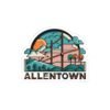 Allentown, Pennsylvania | Alternative city sunset - Kiss-Cut Stickers