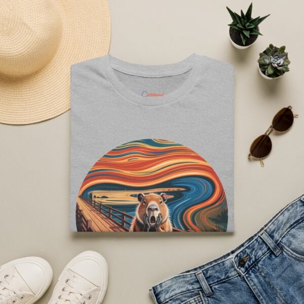 The Capy Scream T-Shirt - Funny Capybara Art Tee Inspired by The Scream | Unisex Softstyle Shirt for Animal & Meme Lovers