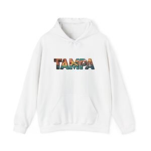 Tampa Florida Hoodie - Retro Coastal Beach Sweatshirt, Florida Travel Gift, Vintage Style Tampa Pullover, Unisex Cozy Hoodie