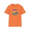Embrace the Horizon: Pixel Art Ventura Pier Sunset - Unisex Softstyle T-Shirt