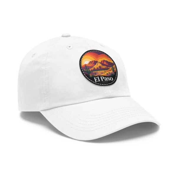 El Paso Texas Dad Hat - Retro Desert Sunset Embroidered Cap, Southwestern Patch Baseball Hat, Travel Gift, Unisex Coastal Style